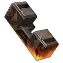 Éclat d'aérosidérite noire (3★)